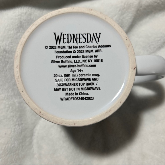 New Wednesday Addams Ceramic Coffee  Mug "On Wednesdays We Wear Black" - Picture 4 of 4